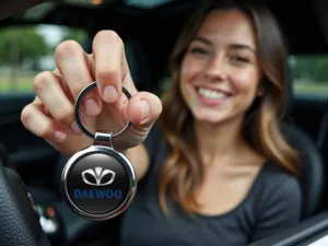 Daewoo Portachiavi Personalizzati Logo Metallo Premium